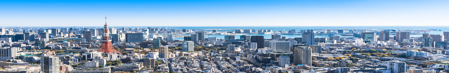東京　都市風景　ワイド
