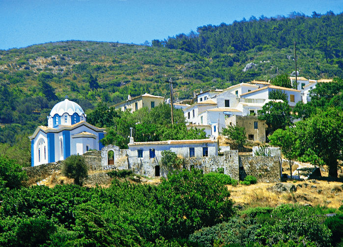 Typhical greek village